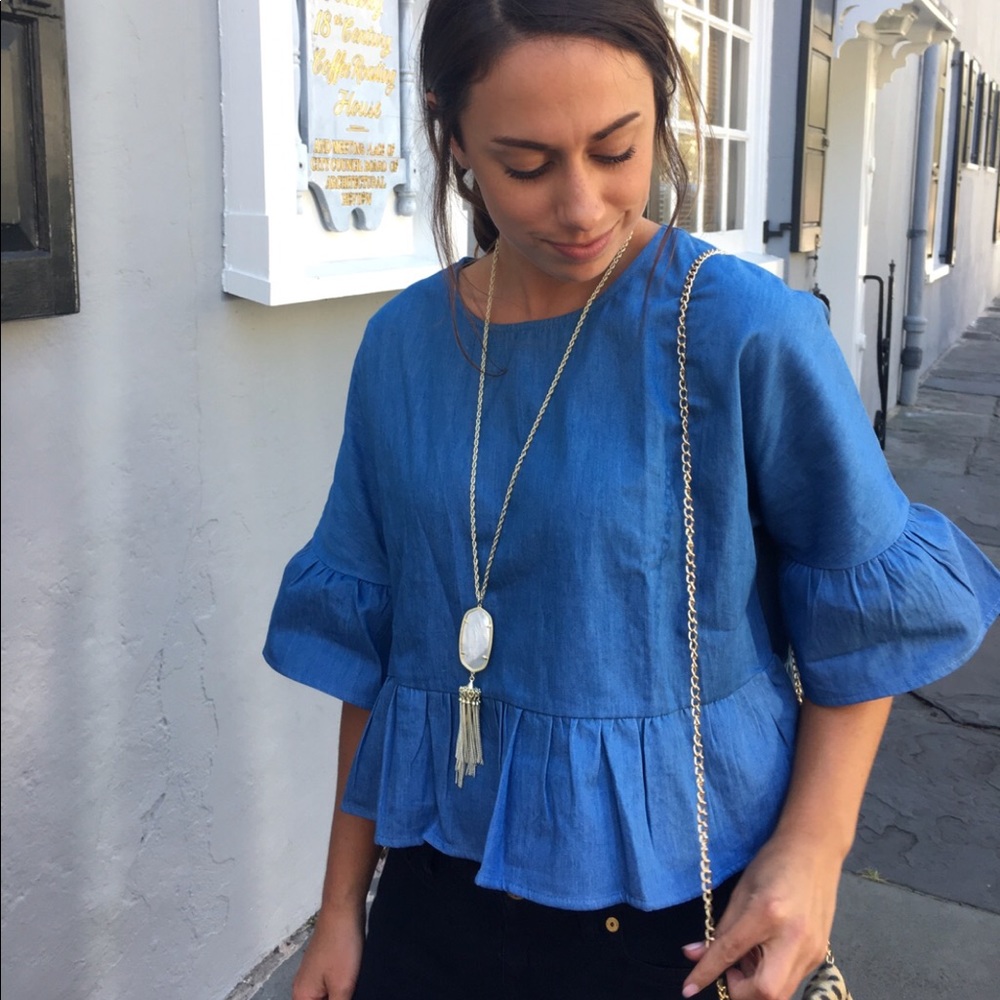 Chambray top!